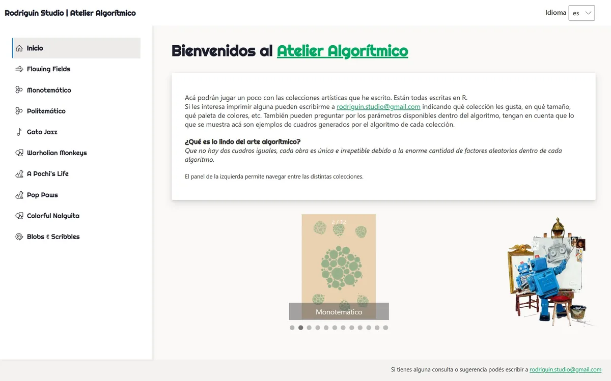 Atelier Algorítmico — app Shiny para crear arte algorítmico